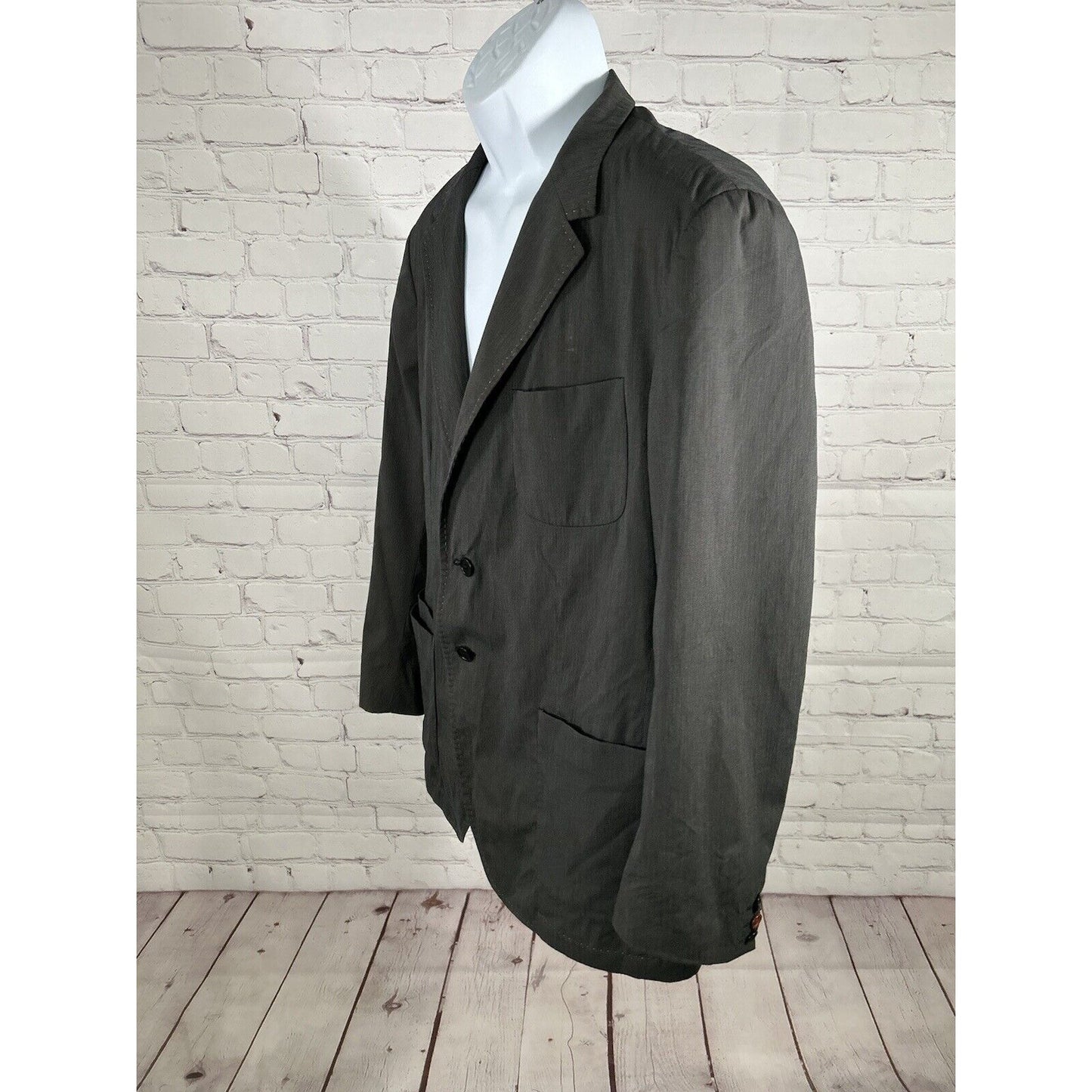 PS Paul Smith Gents Jacket Patch Black White Cotton Blend Blazer Jacket Men’s 42