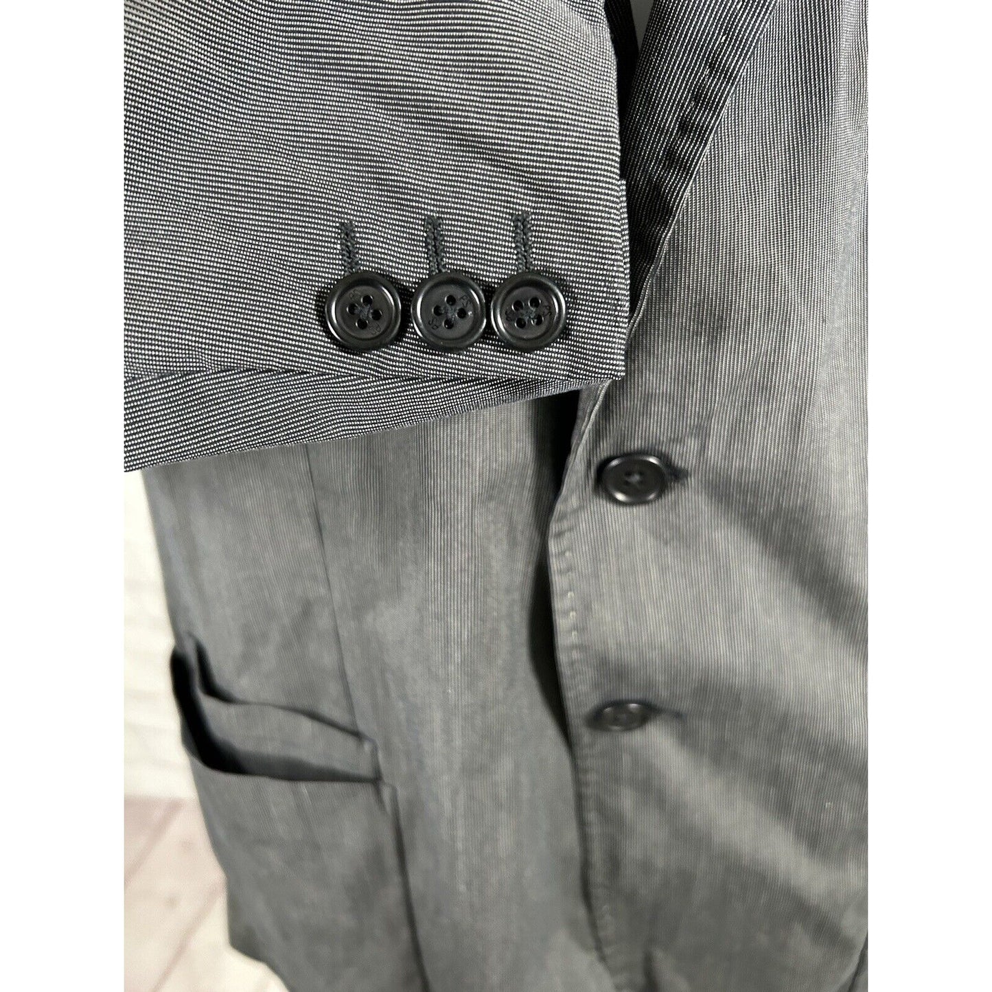 PS Paul Smith Gents Jacket Patch Black White Cotton Blend Blazer Jacket Men’s 42