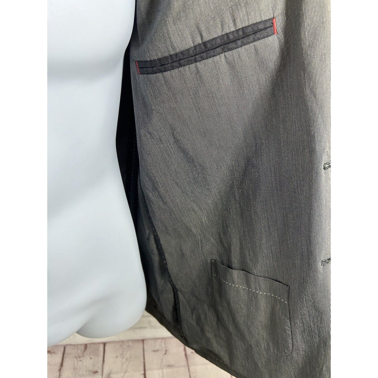 PS Paul Smith Gents Jacket Patch Black White Cotton Blend Blazer Jacket Men’s 42