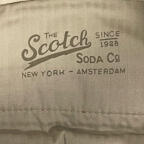 Scotch & Soda Orange Bowie 100% Cotton Lightweight Chino Pants Size 33 (34x29)