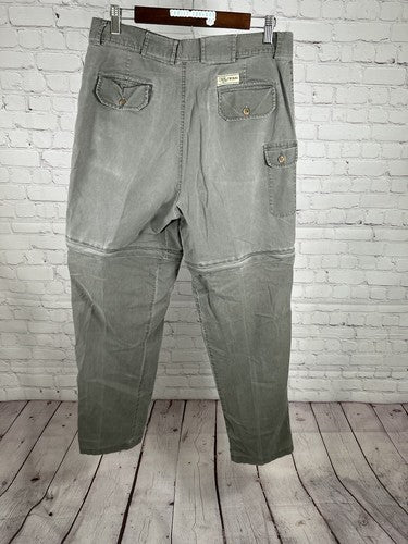 VTG TAG Safari Travel Clothing High Rise Zip Off Leg Women’s Cargo Pants (32x31)