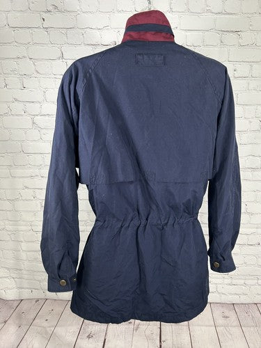 VTG FSL Collection Blue Zip Out Liner Full Zip Mock Neck Anorak Jacket Women’s L