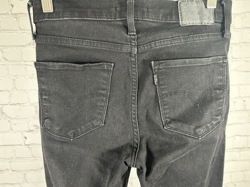 Levis 720 High Rise Super Skinny Black Stretch Denim Jeans Women’s 27 (27 x 27)