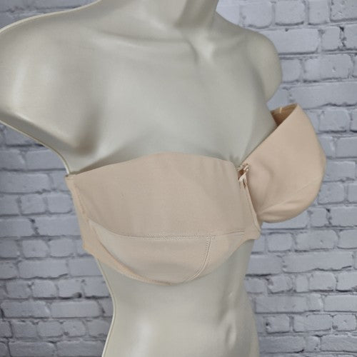 Panache Evie Tan Strapless Underwire Molded Cup Bra 32FF