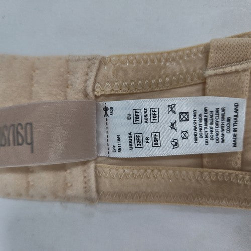 Panache Evie Tan Strapless Underwire Molded Cup Bra 32FF