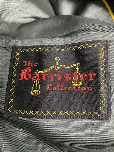 VTG The Barrister Collection USA Made Gray 2 Button Blazer Suit Jacket Womens 8