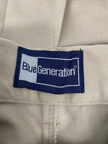 NWT Blue Generation Tan Concealed Expandable Waist Classic Chino Pants (34x36.5)