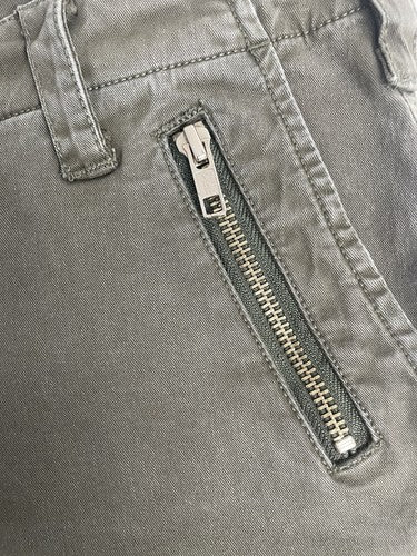 BLUE Saks Fifth Avenue Mid Rise Green Knee Patch Pants Size 28 (30”x 29”)