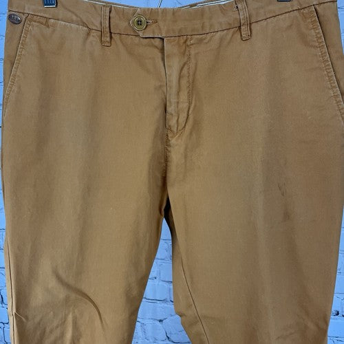 Scotch & Soda Orange Bowie 100% Cotton Lightweight Chino Pants Size 33 (34x29)