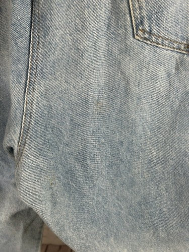 VTG Cafe Light Wash Pleated Front High Rise Blue Jeans Women’s Size 20 (34 x 29)