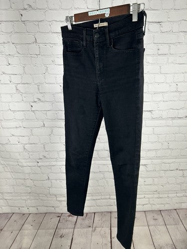 Levis 720 High Rise Super Skinny Black Stretch Denim Jeans Women’s 27 (27 x 27)