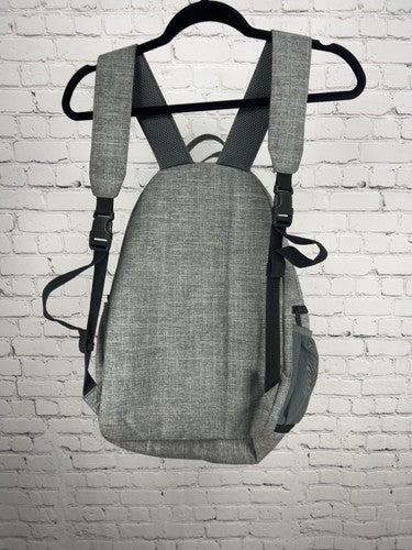 Herschel Supply Co Gray Crosshatch Gold Zip Backpack Bookbag One Size