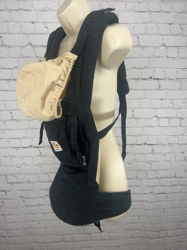 Ergobaby Original Black Camel Baby Carrier Sleeping Hood Zip Pocket BC6CANL