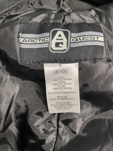 Arctic Quest Black Insulated Adjustable Strap Snow Ski Bib Unisex Youth S 8/10