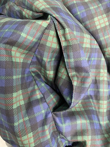 VTG Sunderland Of Scotland Blue Green Plaid Classic Pullover USGA 1894 Men’s L
