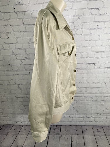 VTG Cleveland Street Beige Collared Button Up Jacket Women’s Size 18