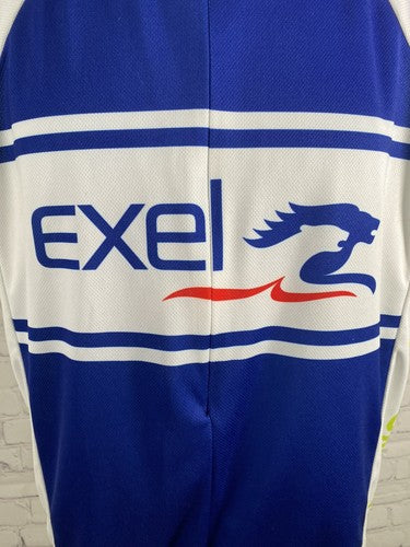 Exel Champ-Sys Pelotonia Multicolored Biking Riding Cycling Half Zip Shirt L