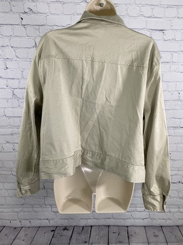VTG Cleveland Street Beige Collared Button Up Jacket Women’s Size 18