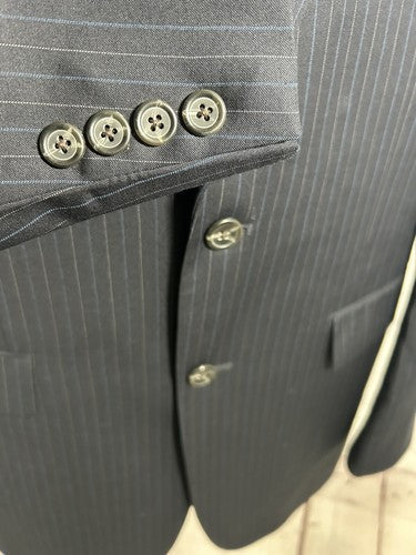 Lauren Ralph Lauren Joseph’s 100% Wool Blue Striped Blazer Jacket Coat Men’s 40L