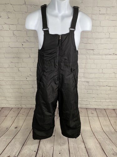 Arctic Quest Black Insulated Adjustable Strap Snow Ski Bib Unisex Youth S 8/10