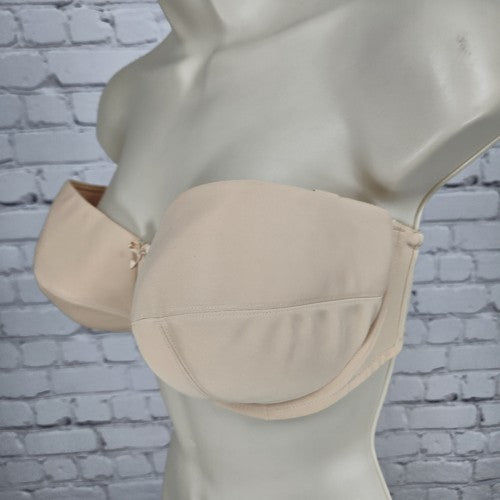 Panache Evie Tan Strapless Underwire Molded Cup Bra 32FF