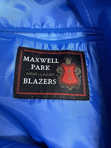 NWT Maxwell Park Blazers Women’s  Royal Blue Two Button Blazer Jacket Size 20P