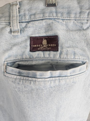 Vtg Timber Creek Light Wash Made Is USA Straight Cut Jeans 38 X 34