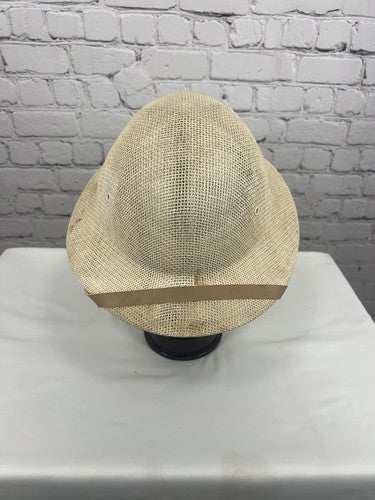 VTG New York Hat & Cap Co Natural Straw Safari Pith Helmet Sun Hat One Size