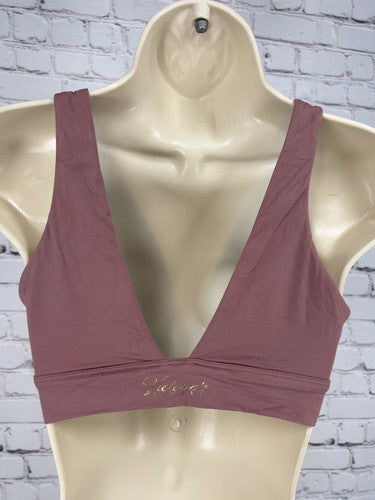 Victoria's Secret Mauve Pink Plunge V Neck Wireless Bralette Bra Top S