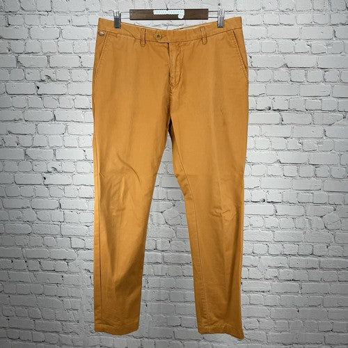 Scotch & Soda Orange Bowie 100% Cotton Lightweight Chino Pants Size 33 (34x29)