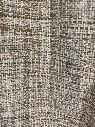 VTG Soiree Multicolored 100% Handwoven Silk 4 Button Blazer Jacket Womens M