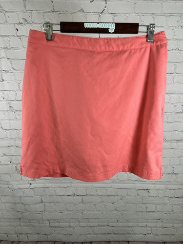 Greg Norman Perfect Fit Pink Adjustable Waist Women's Golf Skirt Skort Size 16