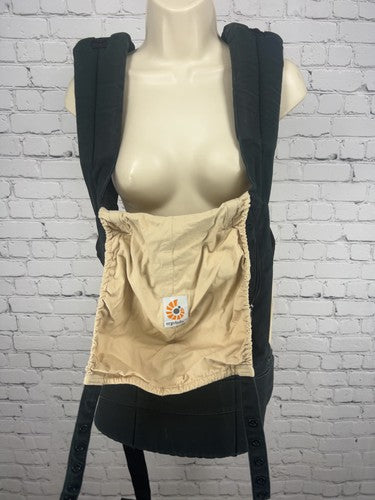 Ergobaby Original Black Camel Baby Carrier Sleeping Hood Zip Pocket BC6CANL