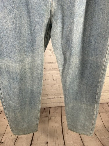 VTG Cafe Light Wash Pleated Front High Rise Blue Jeans Women’s Size 20 (34 x 29)