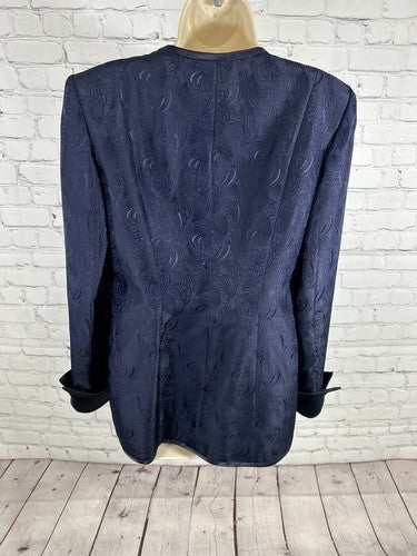 VTG Venti X Venti Textured Indigo 5 Button Blazer Women’s 8