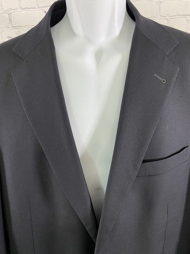 Chiarelli Traveler Dark Blue Wool Blend Two Button Blazer Jacket Size 46R *read