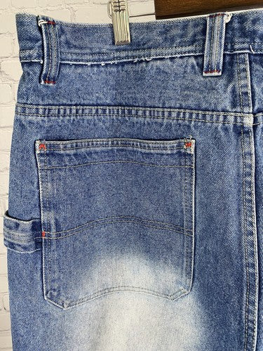 Brooklyn Xpress Medium Wash High Rise 6 Pockets Blue Denim Shorts Men’s 40W