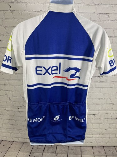 Exel Champ-Sys Pelotonia Multicolored Biking Riding Cycling Half Zip Shirt L