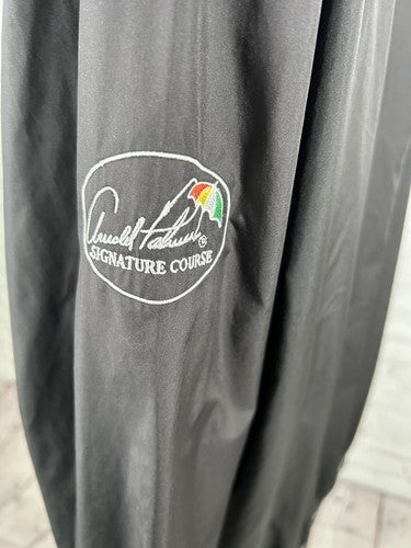 VTG Foot Joy Arnold Palmer Legends Black Embroidered V Neck Golf Men’s Jacket XL