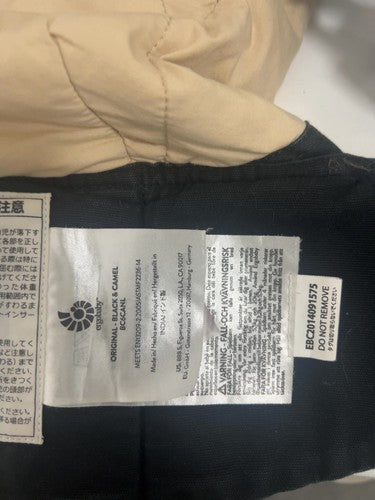 Ergobaby Original Black Camel Baby Carrier Sleeping Hood Zip Pocket BC6CANL
