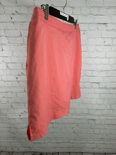 Greg Norman Perfect Fit Pink Adjustable Waist Women's Golf Skirt Skort Size 16