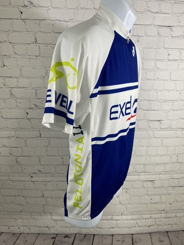 Exel Champ-Sys Pelotonia Multicolored Biking Riding Cycling Half Zip Shirt L