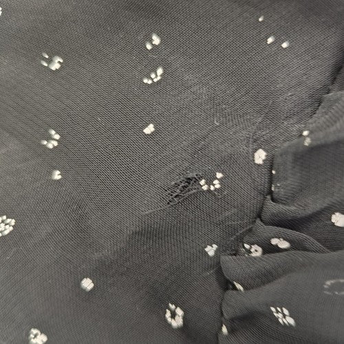VTG Susan Roselli Vijack Polka Dot Tiered Criss Cross Blackless Dress Size 5/6