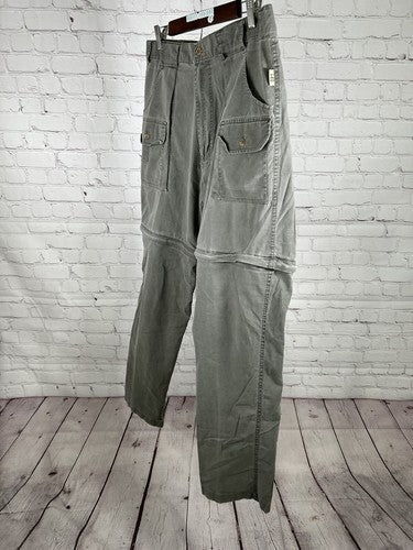 VTG TAG Safari Travel Clothing High Rise Zip Off Leg Women’s Cargo Pants (32x31)