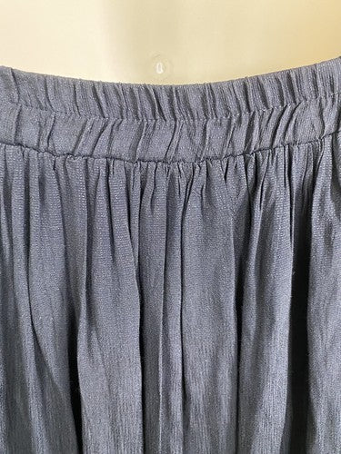 VTG Stonebridge Black Pull On Lined Elastic Waistband Long Flowy Maxi Skirt PL