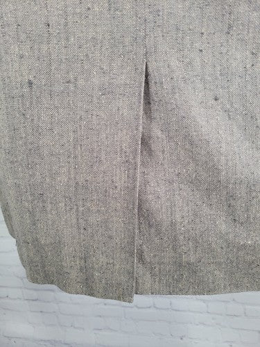 Andre Villard Paris Beige Gray Sport Coat Blazer Textured Silk Blend Size 42R