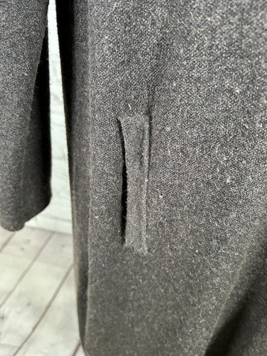 Patrizia Luca Milano Dark Brown Long Knit Sweater Cardigan W/ Pockets Size S