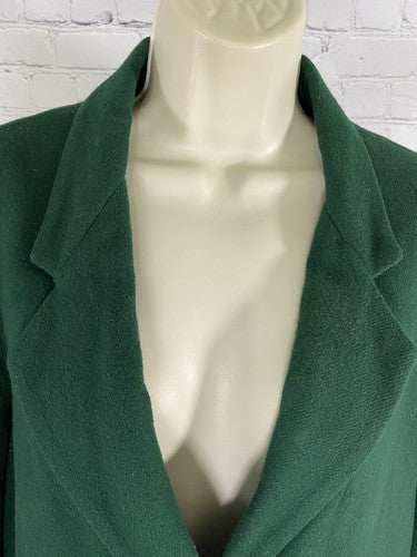 VTG Savannah Green 100% Wool 2 Button Jacket Blazer Womens 12P Petite