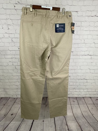 NWT Blue Generation Tan Concealed Expandable Waist Classic Chino Pants (34x36.5)