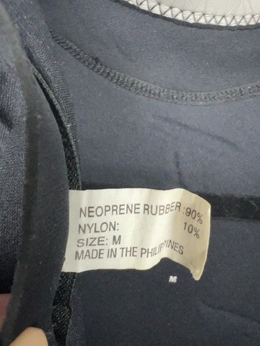 OTE On The Edge Black Gray Sage Short Sleeve Back Zip Shorty Spring Wetsuit M